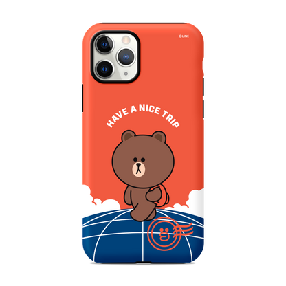 Line Friends Dual Layer TPU+PC Shockproof Guard Up Case Cover