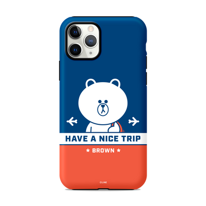 Line Friends Dual Layer TPU+PC Shockproof Guard Up Case Cover