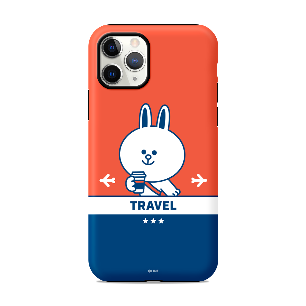 Line Friends Dual Layer TPU+PC Shockproof Guard Up Case Cover