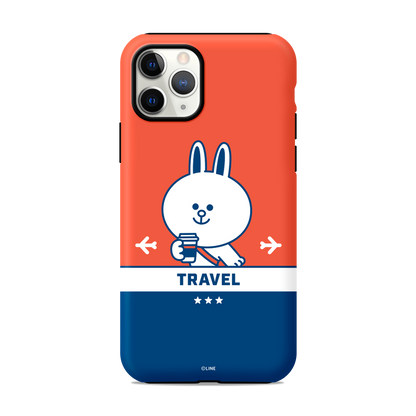 Line Friends Dual Layer TPU+PC Shockproof Guard Up Case Cover