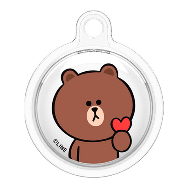 Line Friends Apple AirTag Clear Case