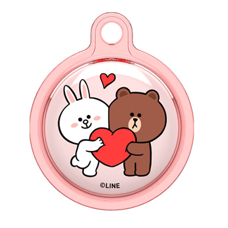 Line Friends Apple AirTag Clear Case