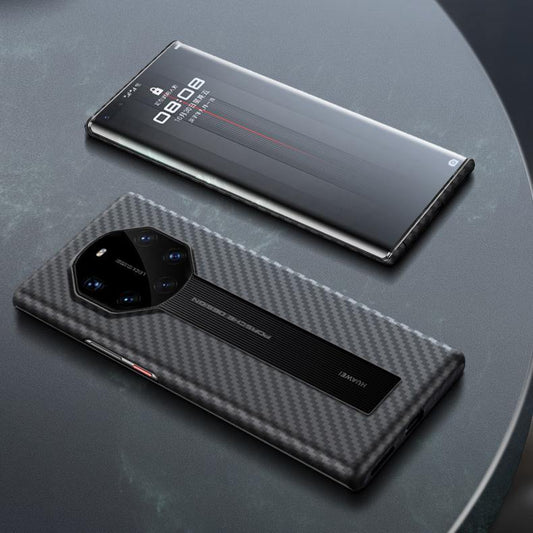 Oatsbasf Luxury Pure Kevlar Carbon Fiber Case for Porsche Design Huawei Mate 40 RS - Armor King Case