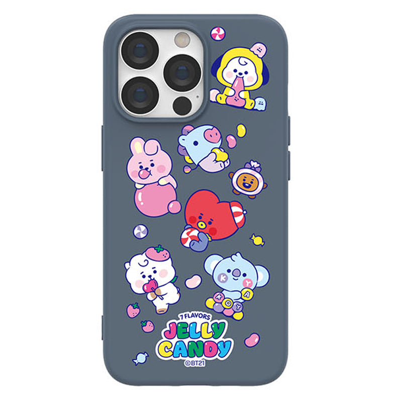 BT21 Liquid Silicone Soft Color Jelly Case Cover