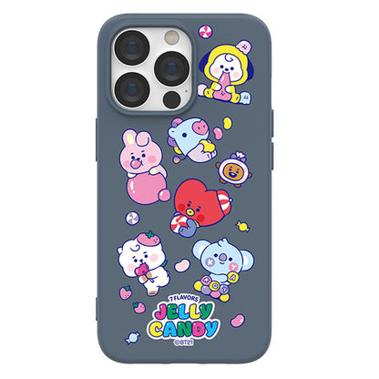 BT21 Liquid Silicone Soft Color Jelly Case Cover