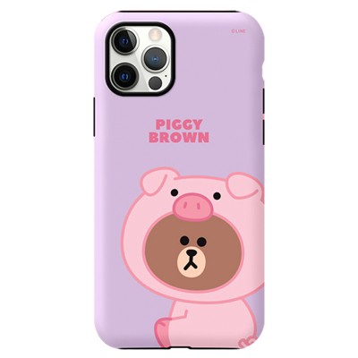 Line Friends Dual Layer TPU+PC Shockproof Guard Up Case Cover