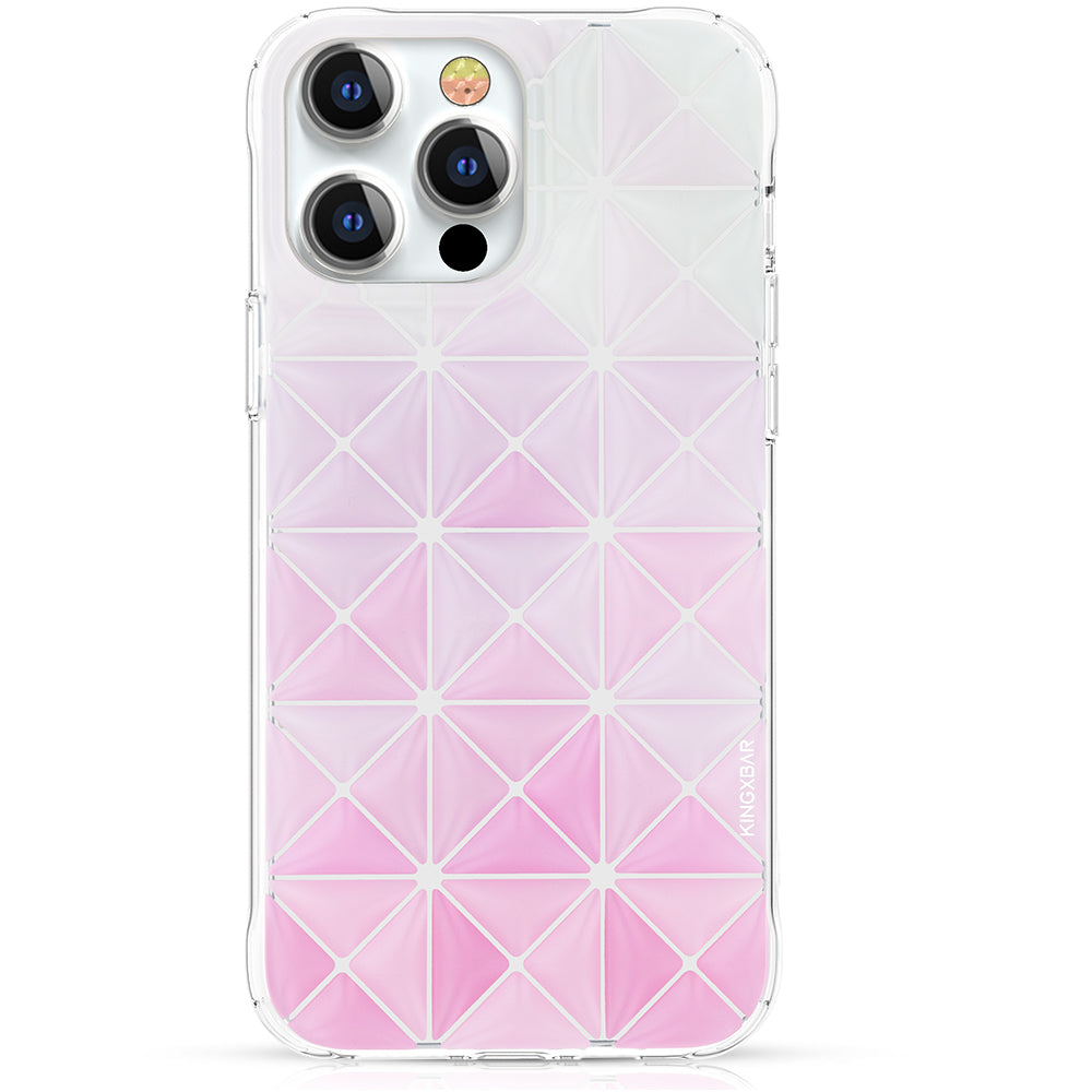 KINGXBAR Lattice 3D Shockproof Back Cover Case