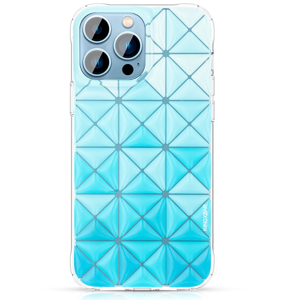 KINGXBAR Lattice 3D Shockproof Back Cover Case