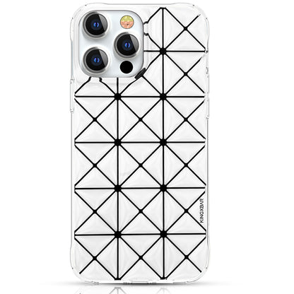 KINGXBAR Lattice 3D Shockproof Back Cover Case