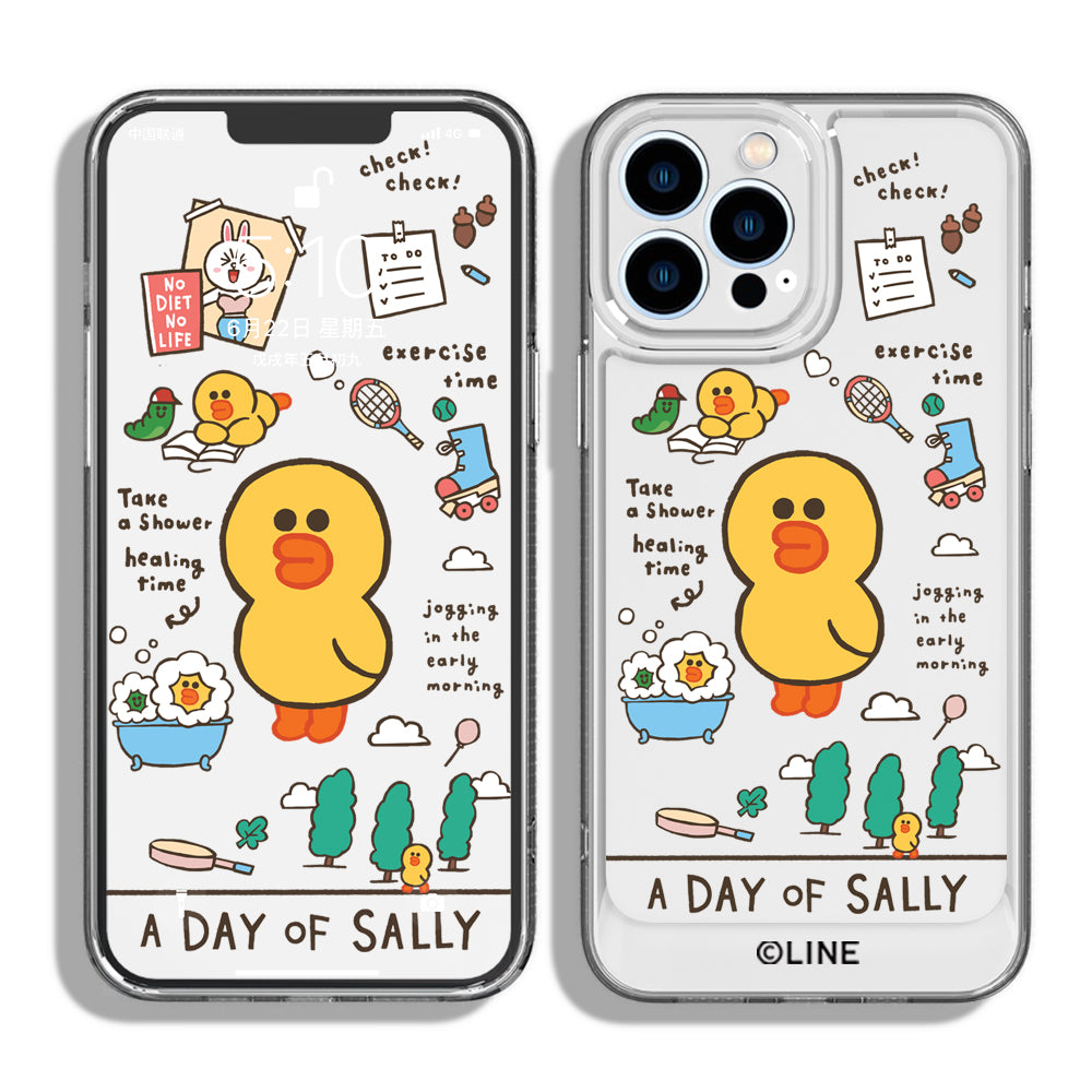 Line Friends Clear Shockproof Air Cushion Back Case Cover