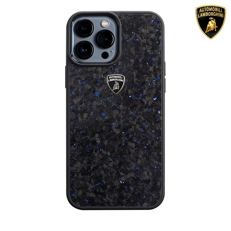 Lamborghini Forged Carbon Fiber Phone Case with Metallic Foil - Huracan D14S