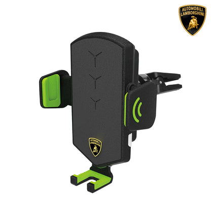 Automobili Lamborghini iSmart Intelligent Wireless Charger Air Vent+Windshield Car Mount Phone Holder