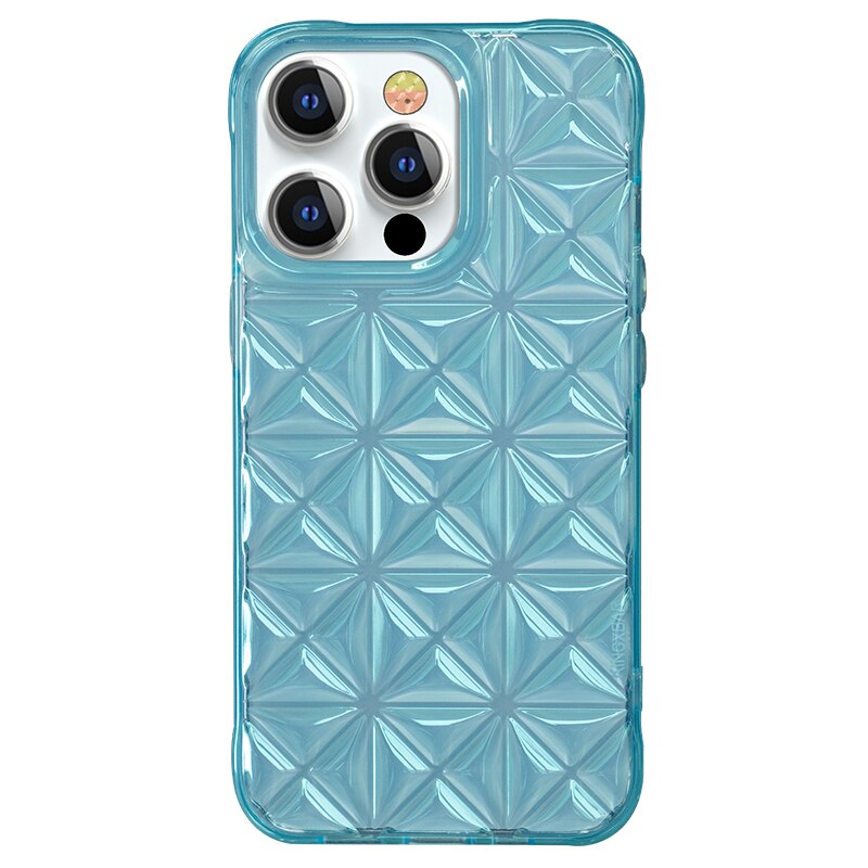 KINGXBAR Lattice 3D Shockproof Back Cover Case