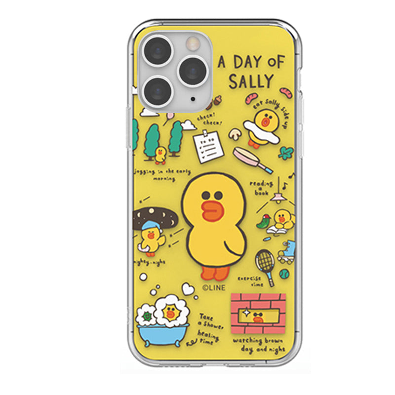 Line Friends Play Doodle IMD Dual Layer Jelly Case Cover