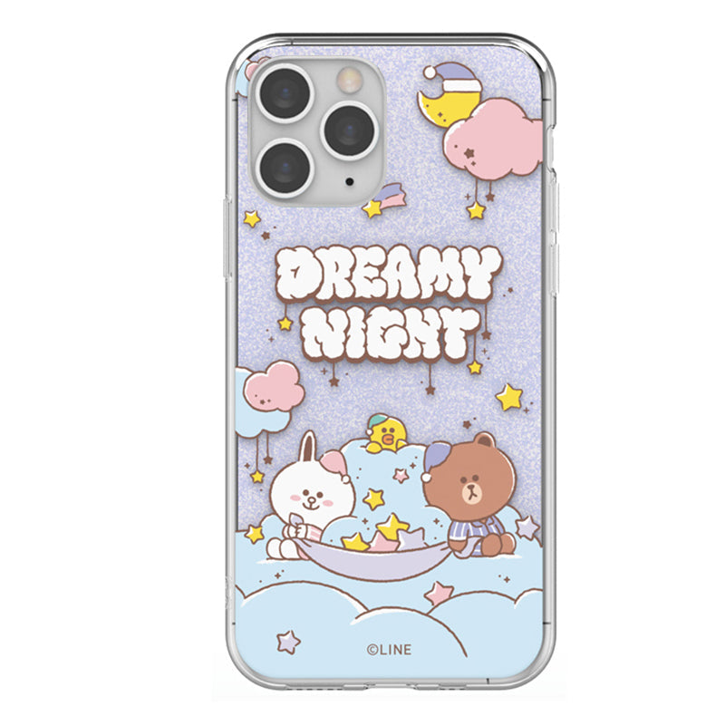 Line Friends Dreamy Night IMD Dual Layer Jelly Case Cover