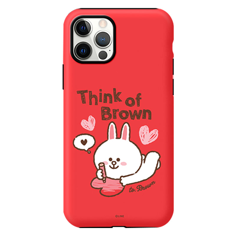 Line Friends Dual Layer TPU+PC Shockproof Guard Up Case Cover