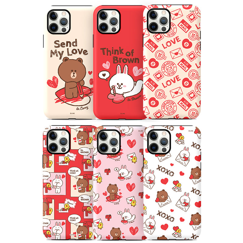 Line Friends Dual Layer TPU+PC Shockproof Guard Up Case Cover