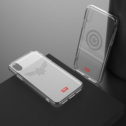 X-Doria Marvel Avengers Luminous Tempered Glass Back Case Cover