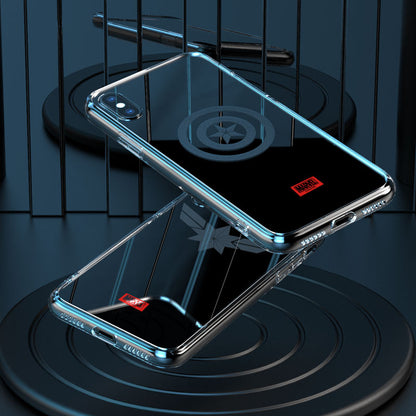 X-Doria Marvel Avengers Luminous Tempered Glass Back Case Cover