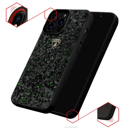 Lamborghini Forged Carbon Fiber Phone Case with Metallic Foil - Huracan D14S