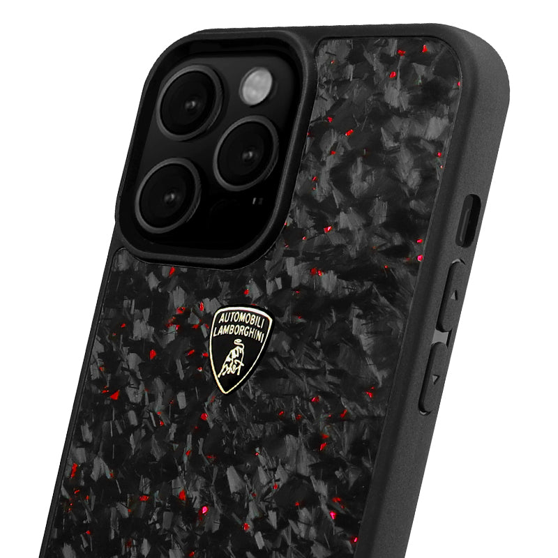 Lamborghini Forged Carbon Fiber Phone Case with Metallic Foil - Huracan D14S