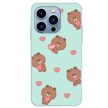 Line Friends Liquid Silicone Soft Color Jelly Case Cover