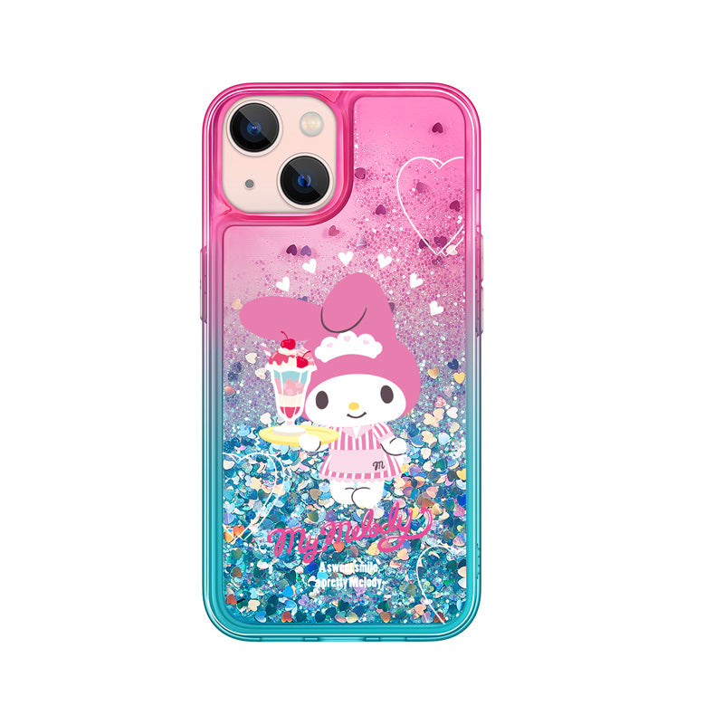 UKA Sanrio Characters Air Cushion Glitter Quicksand Back Case Cover