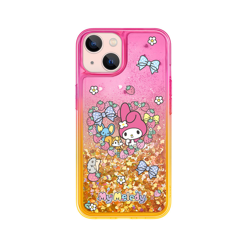 UKA Sanrio Characters Air Cushion Glitter Quicksand Back Case Cover