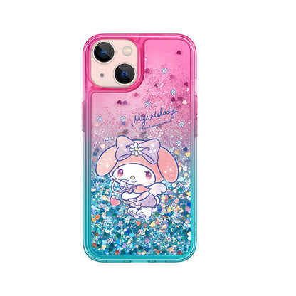 UKA Sanrio Characters Air Cushion Glitter Quicksand Back Case Cover