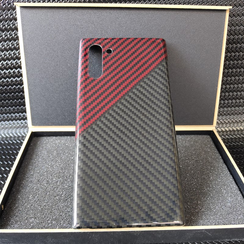 Oatsbasf Luxury Pure Carbon Fiber Case for Samsung Galaxy Note Series Smartphones