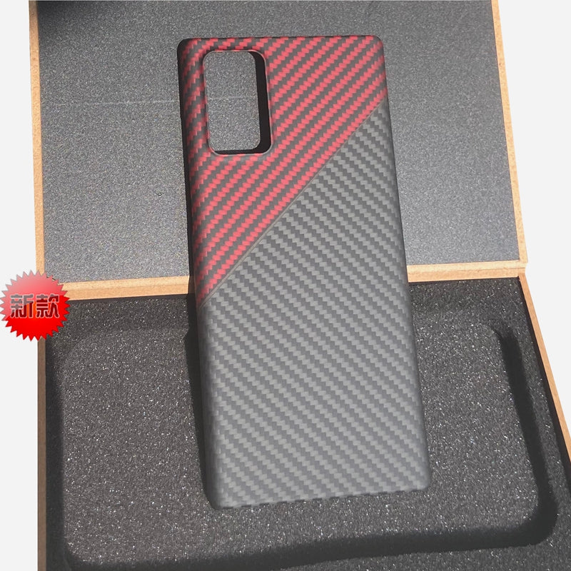 Oatsbasf Luxury Pure Carbon Fiber Case for Samsung Galaxy Note Series Smartphones