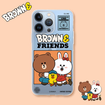 GARMMA Line Friends Vintage Edition Air Cushion TPU+PC Back Case Cover