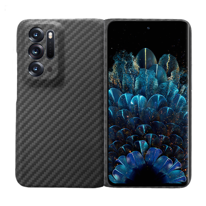 Oatsbasf Luxury Pure Carbon Fiber Case for OPPO Foldable Smartphones