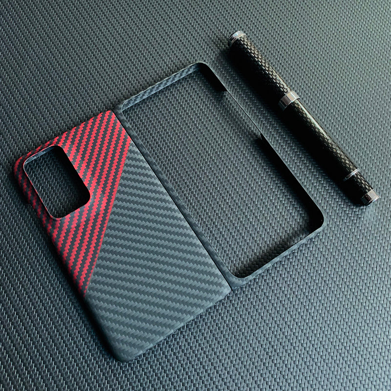 Oatsbasf Luxury Pure Carbon Fiber Case for OPPO Foldable Smartphones