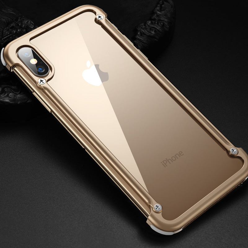 Oatsbasf Air Cushion Shockproof Aluminum Metal Bumper Case Cover