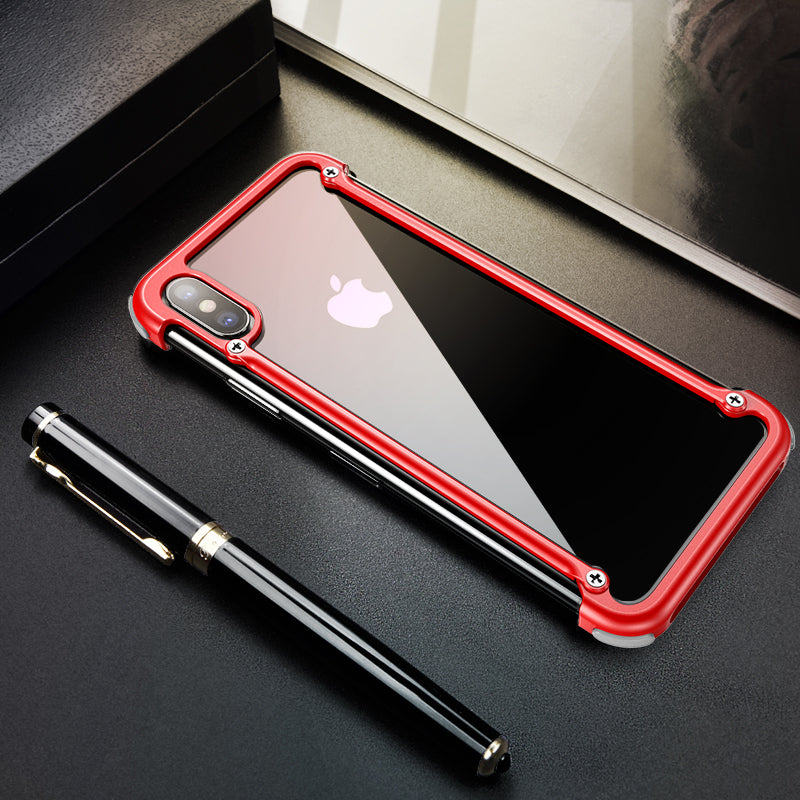 Oatsbasf Air Cushion Shockproof Aluminum Metal Bumper Case Cover