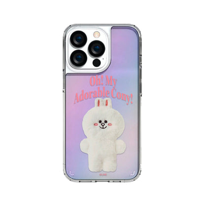 Line Friends Fluffy Oh! My Hologram Mirror Case Cover