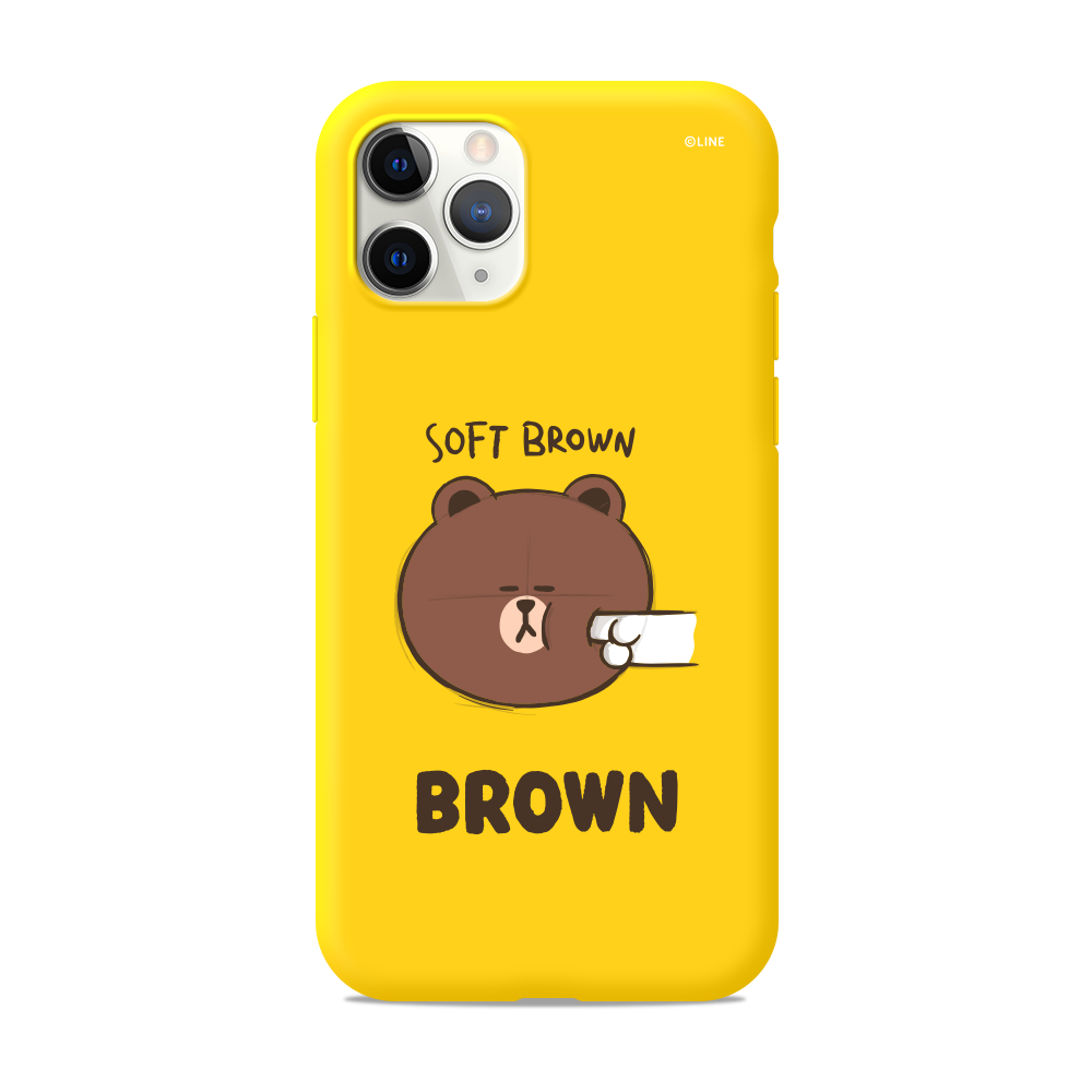 Line Friends Liquid Silicone Soft Color Jelly Case Cover