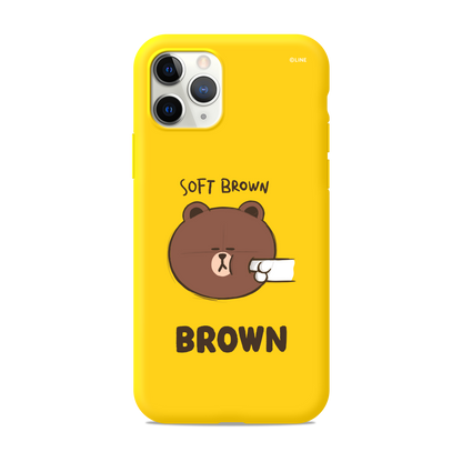 Line Friends Liquid Silicone Soft Color Jelly Case Cover