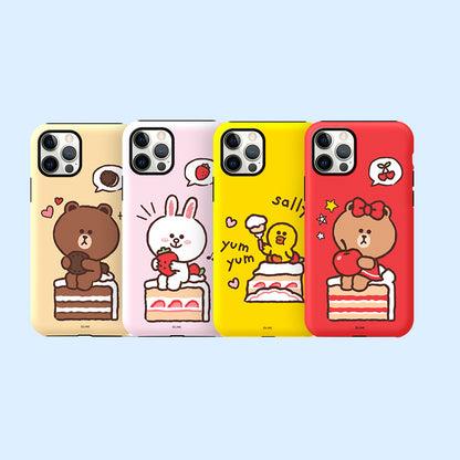 Line Friends Dual Layer TPU+PC Shockproof Guard Up Case Cover