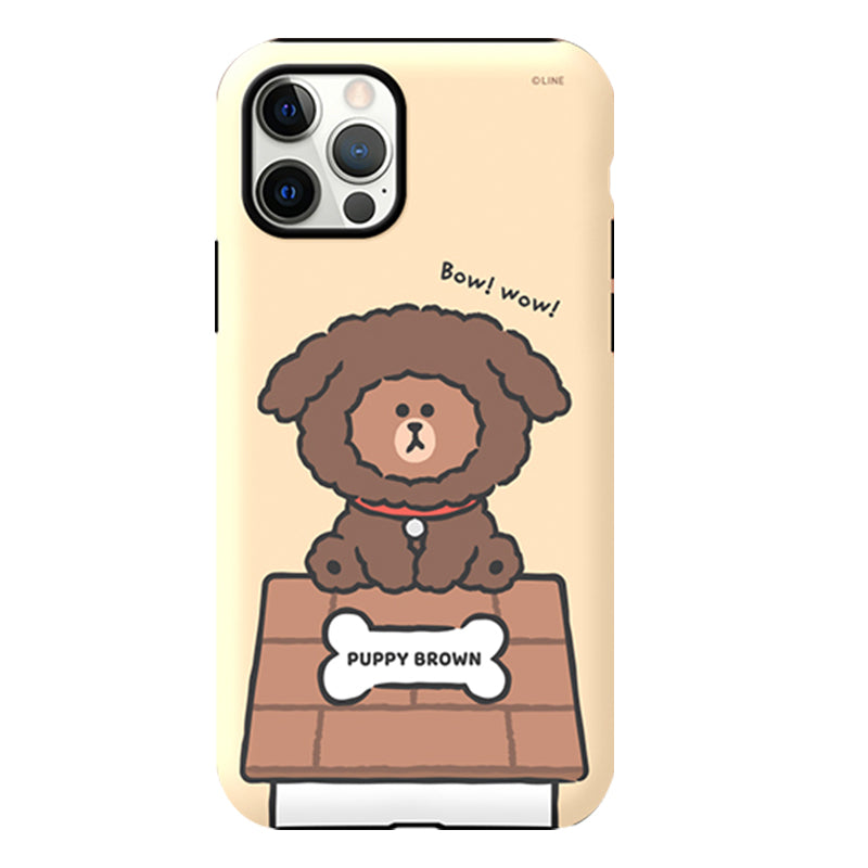 Line Friends Dual Layer TPU+PC Shockproof Guard Up Case Cover