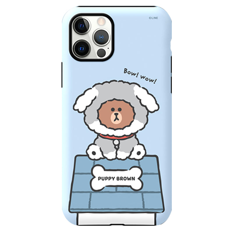 Line Friends Dual Layer TPU+PC Shockproof Guard Up Case Cover