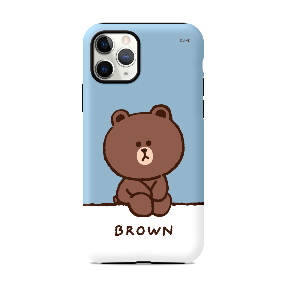 Line Friends Dual Layer TPU+PC Shockproof Guard Up Case Cover