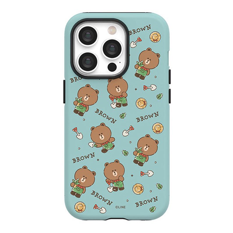 Line Friends Garden Dual Layer TPU+PC Shockproof Guard Up Combo Case Cover