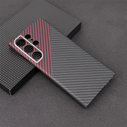 Oatsbasf Luxury Pure Aramid Fiber Case for Samsung Galaxy S23 Series Smartphones