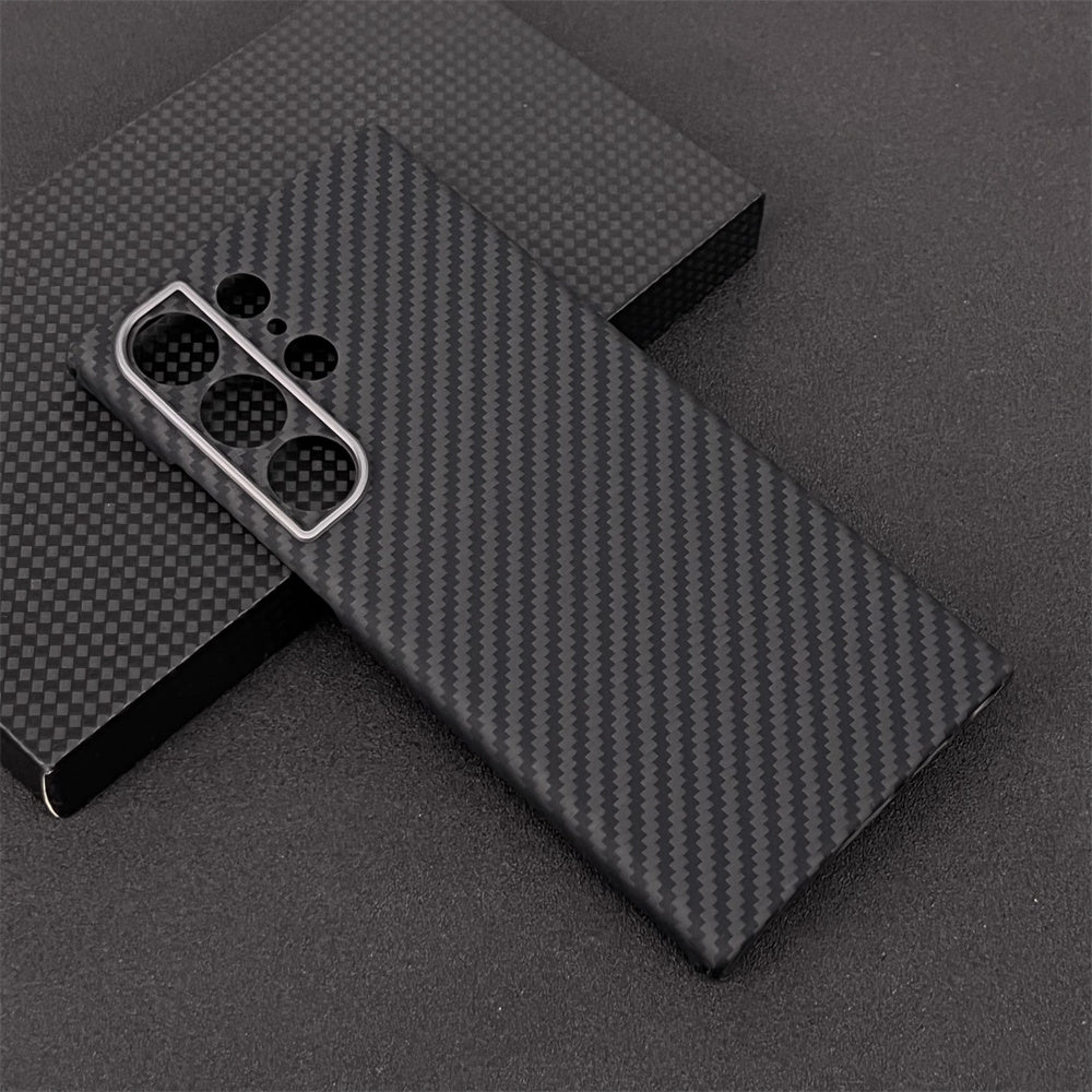 Oatsbasf Luxury Pure Aramid Fiber Case for Samsung Galaxy S23 Series Smartphones