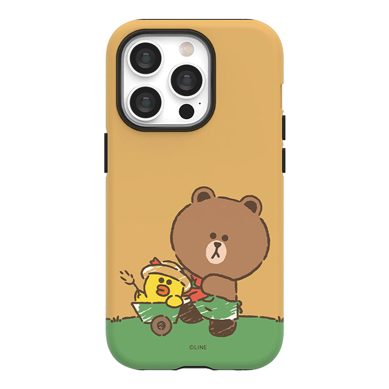 Line Friends Garden Dual Layer TPU+PC Shockproof Guard Up Combo Case Cover