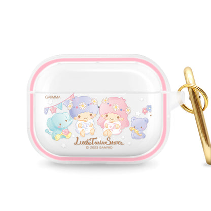 GARMMA Sanrio Characters Apple AirPods Pro 2/1 & AirPods 3/2/1 Charging Case Cover with Carabiner Clip