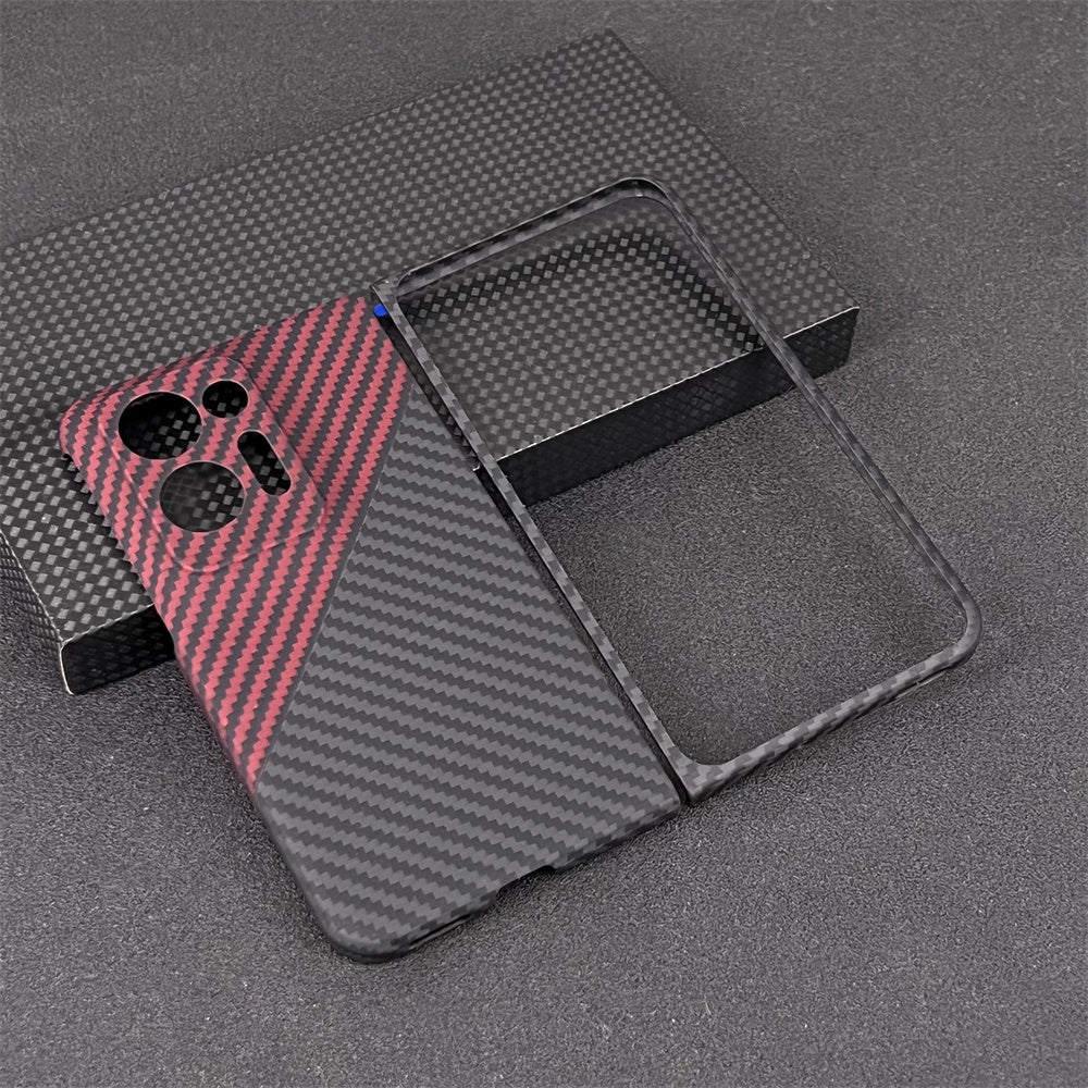 Oatsbasf Luxury Pure Carbon Fiber Case for OPPO Foldable Smartphones