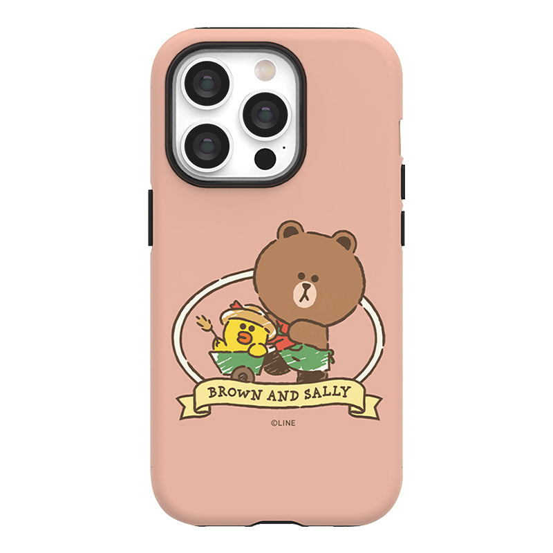 Line Friends Garden Dual Layer TPU+PC Shockproof Guard Up Combo Case Cover